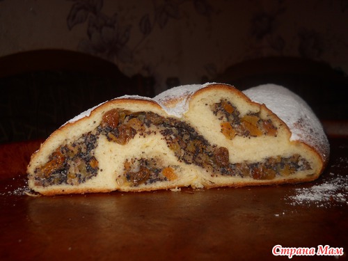 Сдобная коса с начинкой.