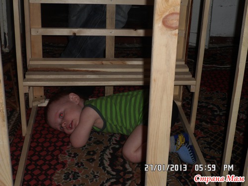 Делаем домик для сына!