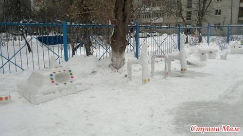 Конкурс снежных фигур