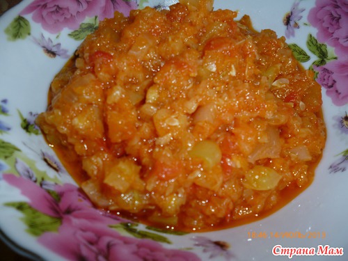 Икра из кабачков