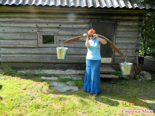 Юбка "Лето бежевого цвета" (фотосессия с коромыслом, отчет по недовязам №1)
