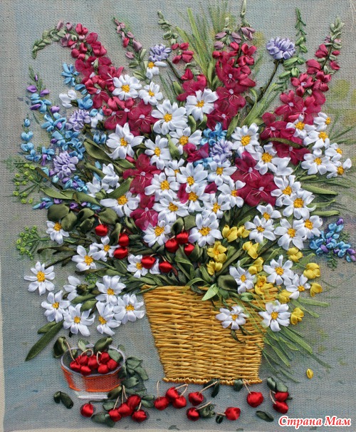 Красота, вышитая лентами