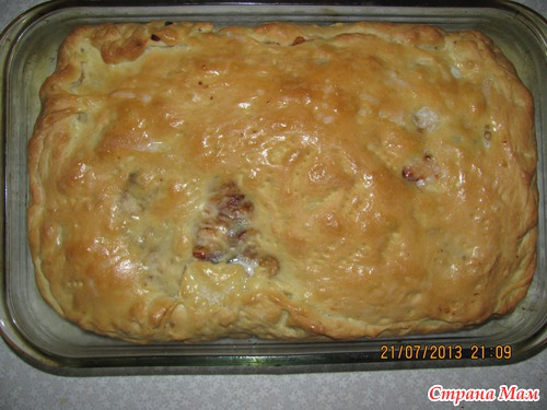 Рыбный пирог с форелью