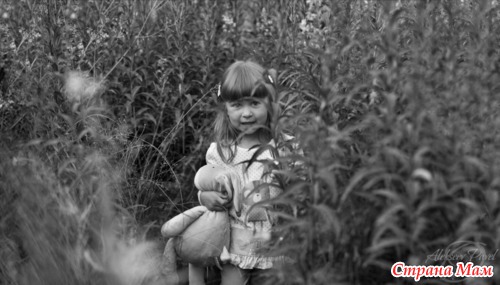Фотосессия в иван-чае (ч. б.) и моя новая стрижка :).