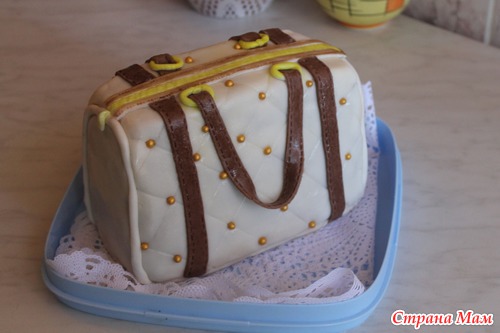 Торт женская сумочка.