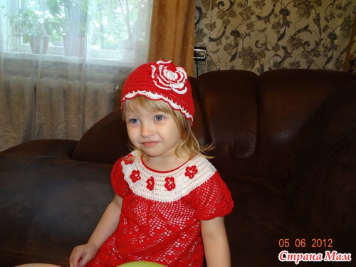 Вот и наше платье со шляпкой