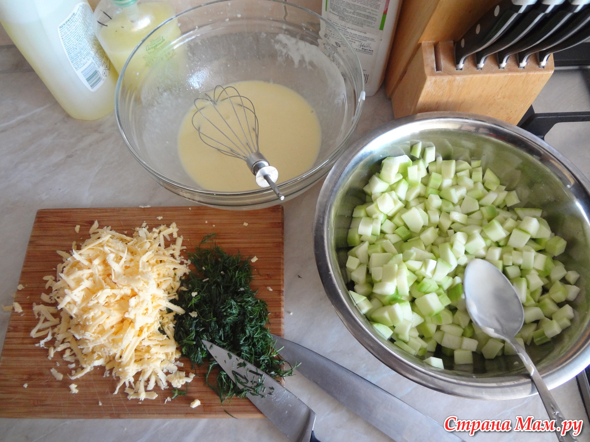 Легкая запеканка из кабачков