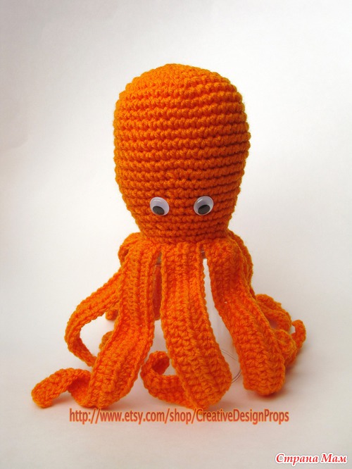 Олли осьминог (Игрушка, декор для детской)