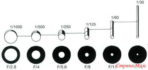 Как соотносятся между собою диафрагма и выдержка? В