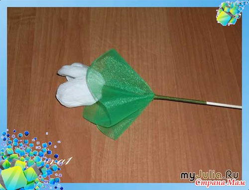 Подснежники из конфет