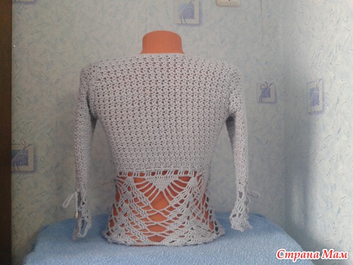 Кофточка с ажурной каймой