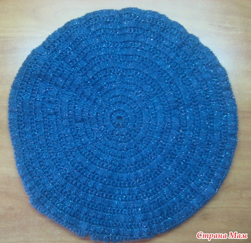 Комлект БЕРЕТ + ШАРФ цвета джинс-мерцание