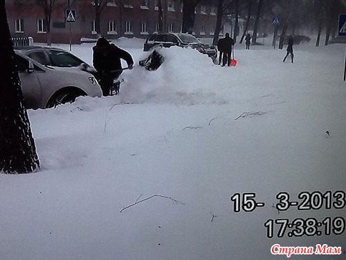 Снегопад весной или "У природы нет плохой погоды")))