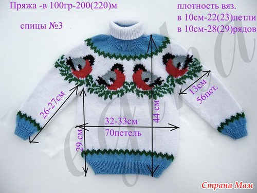 Свитерок с птичками