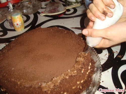 Шоколадный-арахисный Торт на День рождение