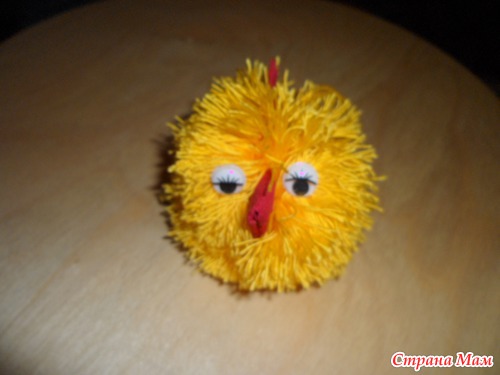 Игрушки из помпонов
