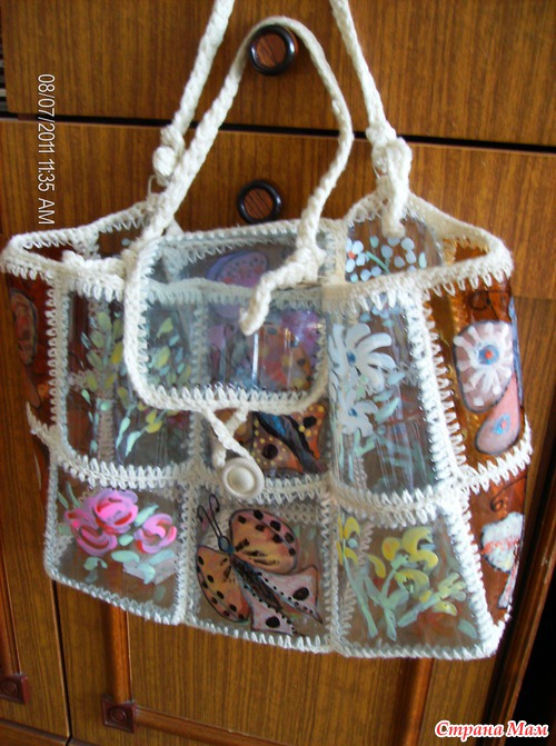 Коробочка для лекарств из пластиковых бутылок и сумочка - Поделки ...