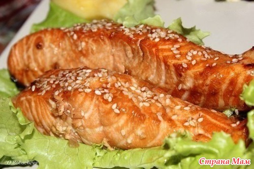 Рыба в кунжуте