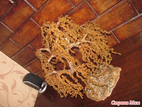 Плакучая ива из бисера