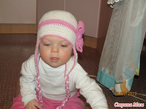 Шапочка с бантиком