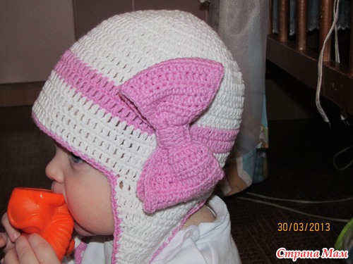 Шапочка с бантиком
