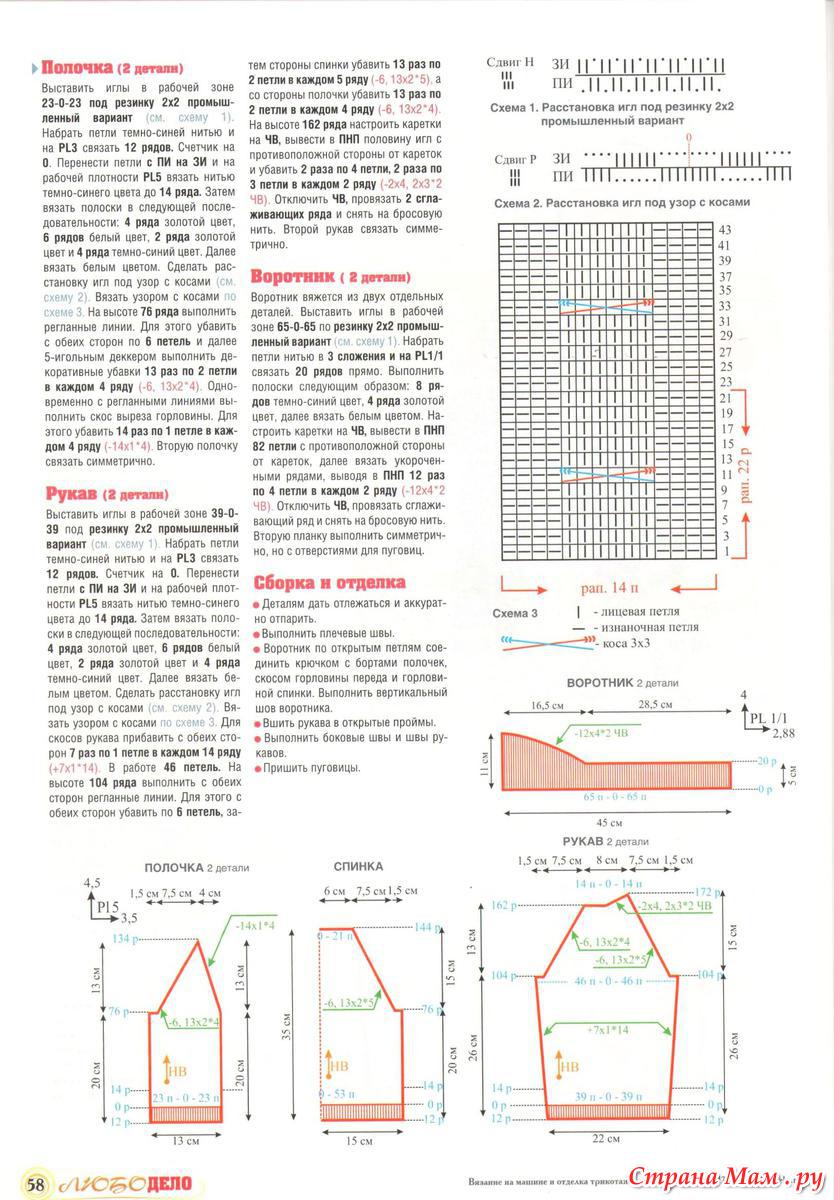 Журнал любо дело смотреть бесплатно схемы вязание