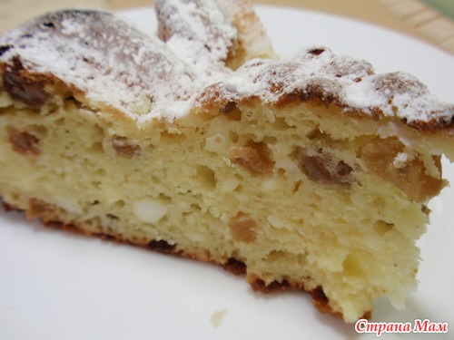 Творожный кекс с изюмом
