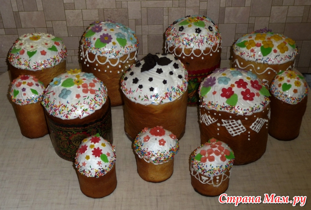 Узоры на куличе