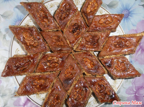 А вот и моя шоколадная пахлава ( отчет)