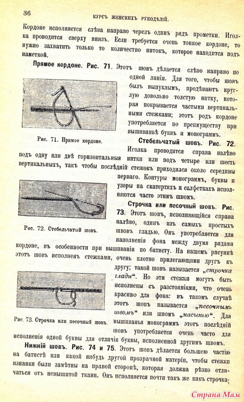 Шитьё гладью(1902г.)