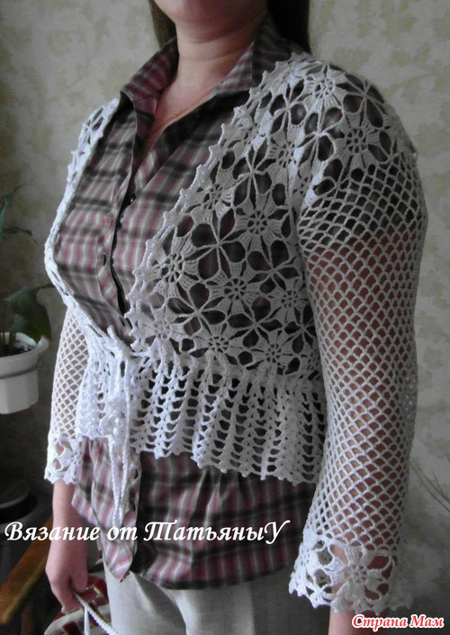 Болеро ажурное