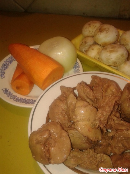 . Салат из печени