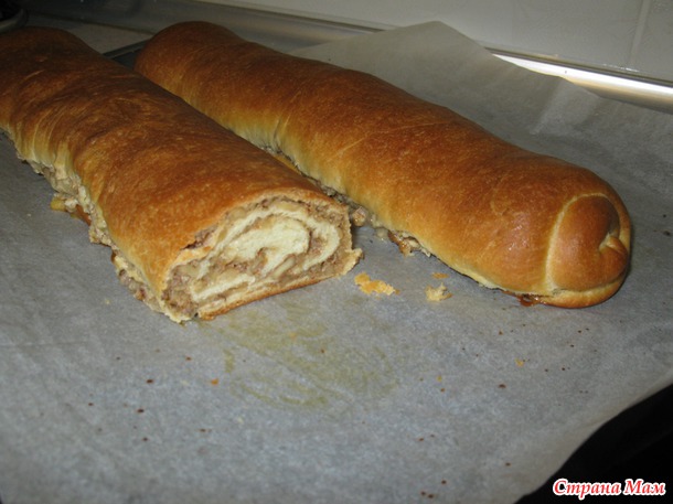 Рулет с грецкими орехами