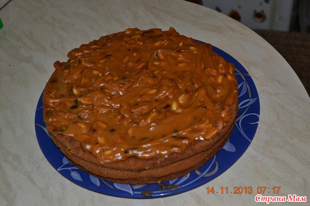 Торт с орешками