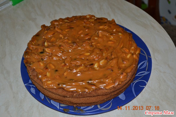 Торт с орешками