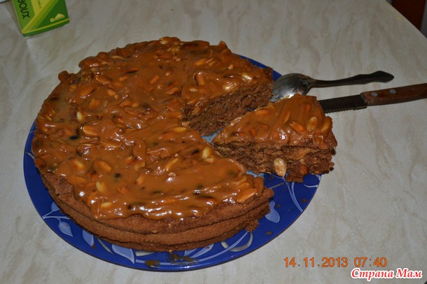 Торт с орешками