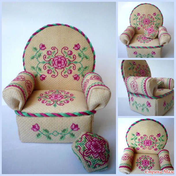 Цветочное кресло-игольница - Страна Мам