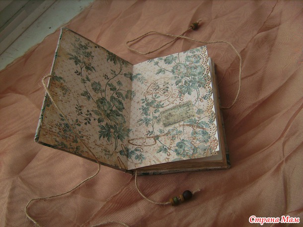 Записная книжка в винтажном стиле
