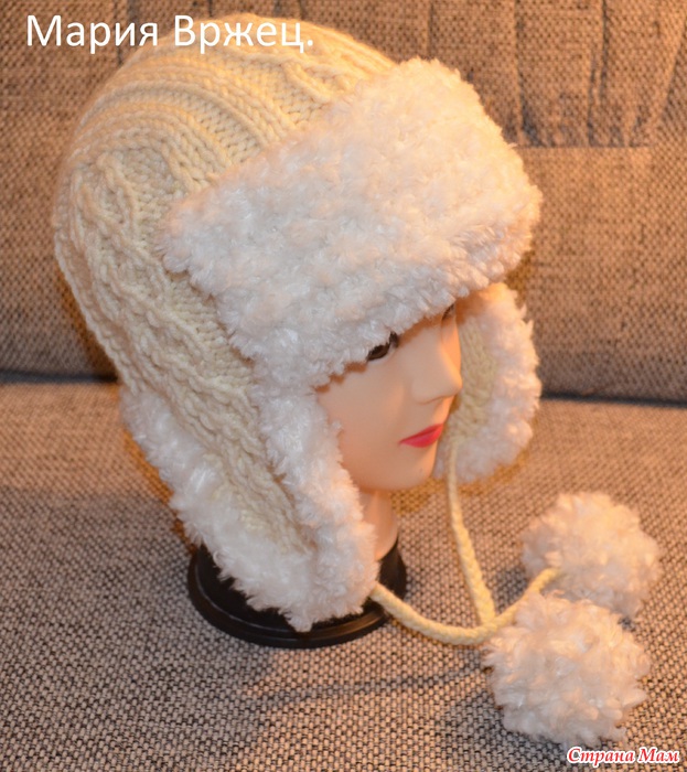 Вяжем зимние шапки спицами, модели с нашего сайта