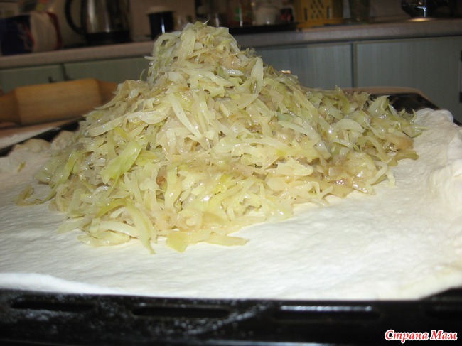 Пирог с рыбой и капустой!