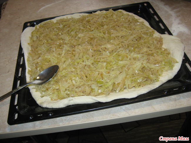 Пирог с рыбой и капустой!