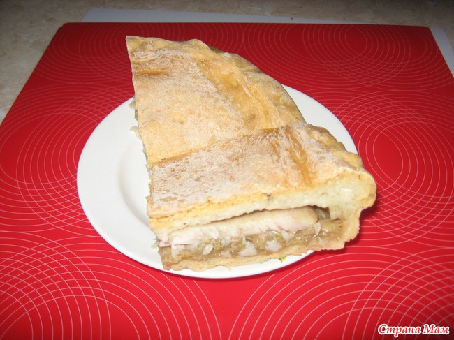 Пирог с рыбой и капустой!