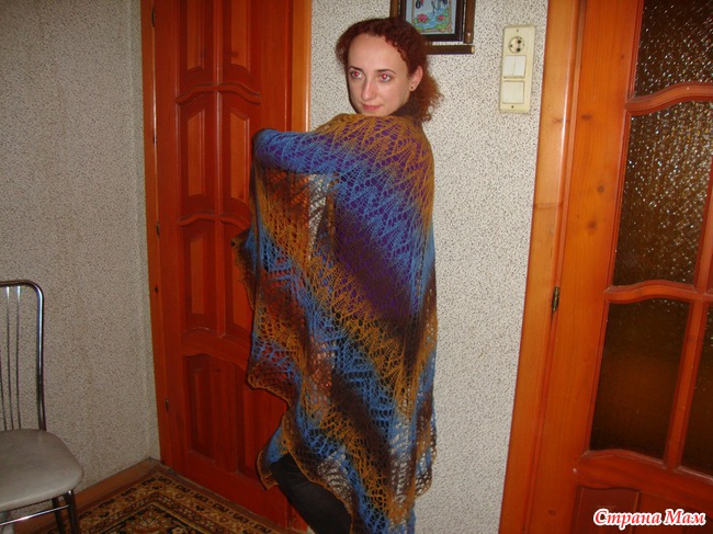 И снова шаль. И снова кауни. Размер ХХХL