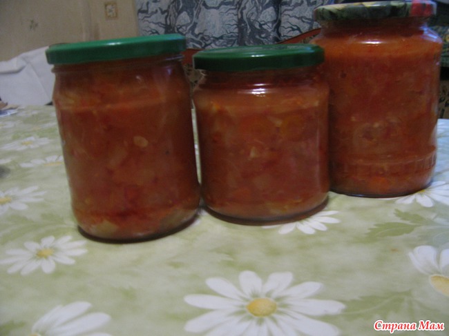 Лечо кабачковое
