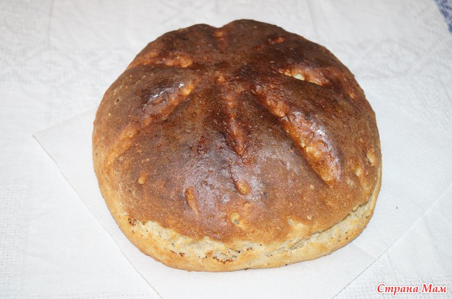 Мой первый хлеб на закваске