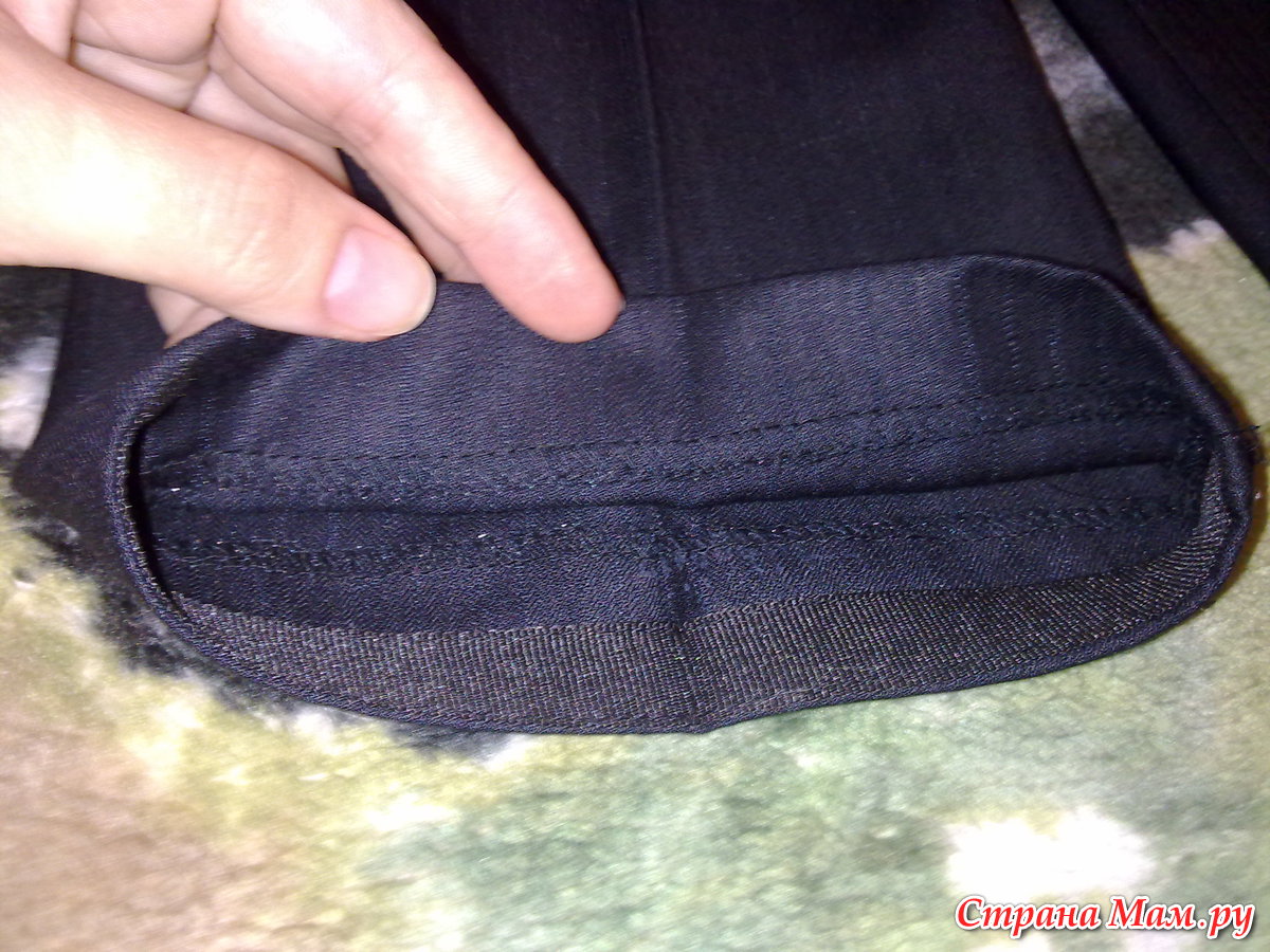 Потайной шов для подшивки брюк