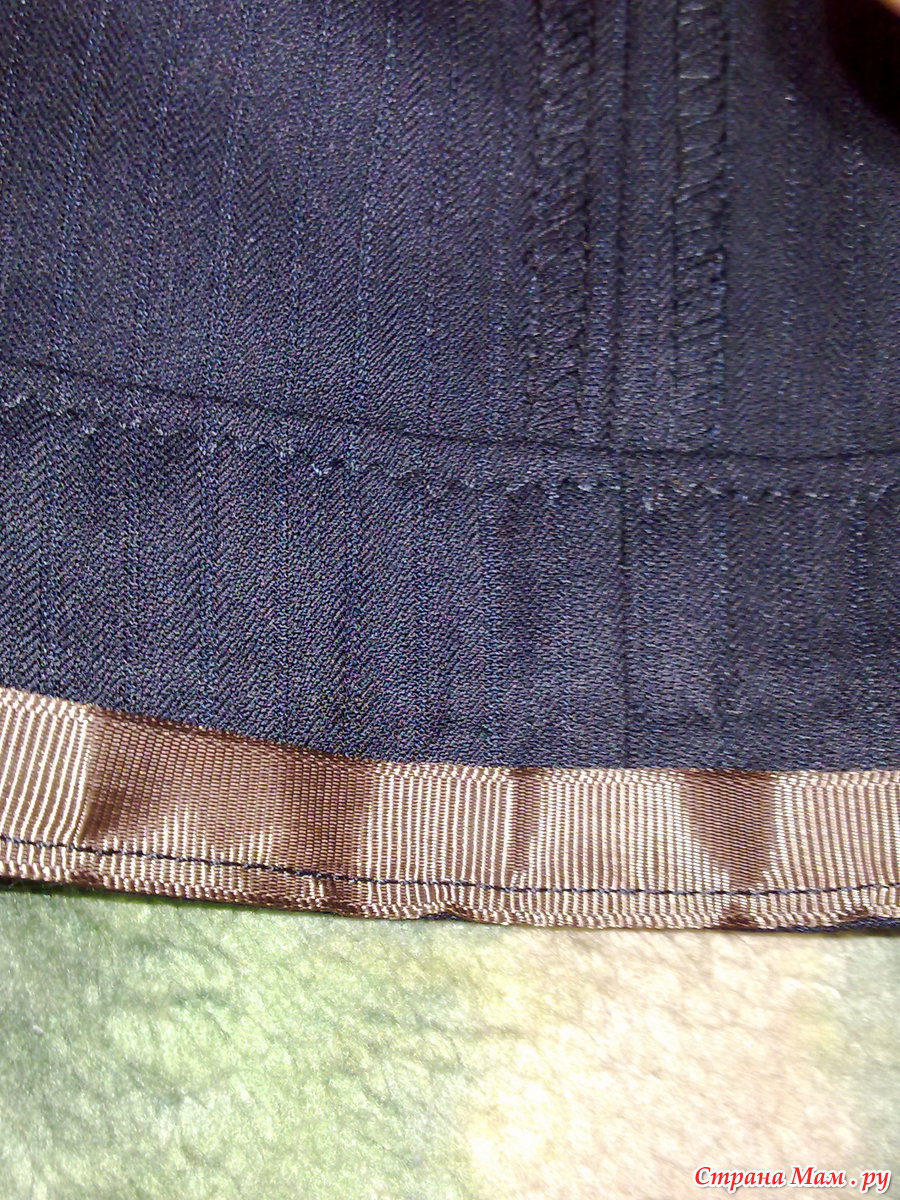 Потайной шов для брюк вручную