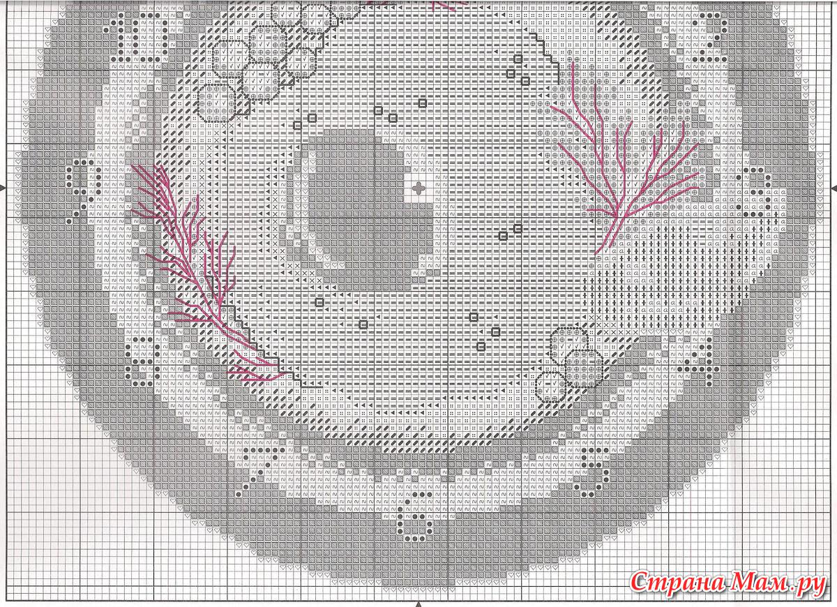 Лунная дорожка схема вышивки