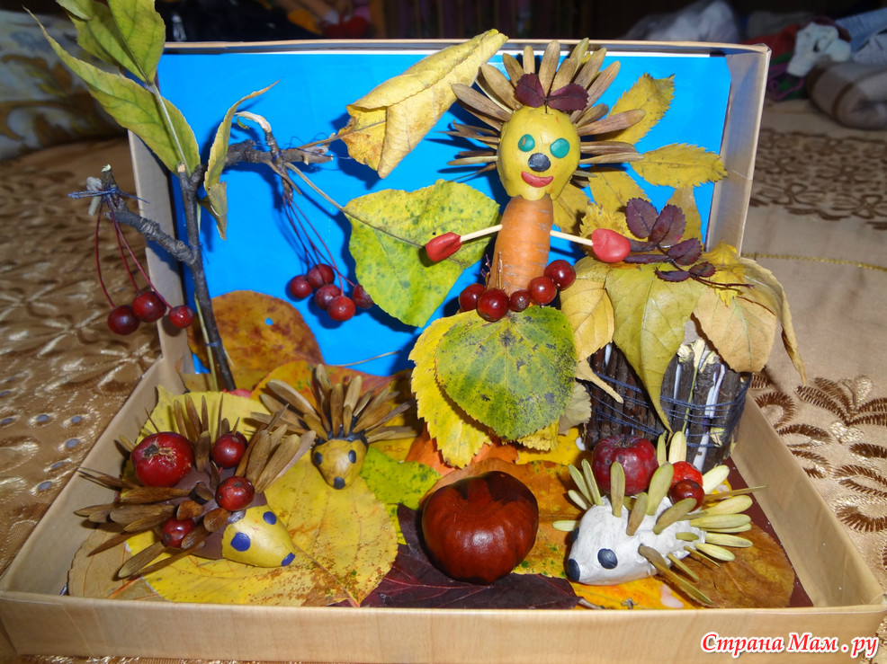 Осень в детском саду: идеи поделок из природных материалов