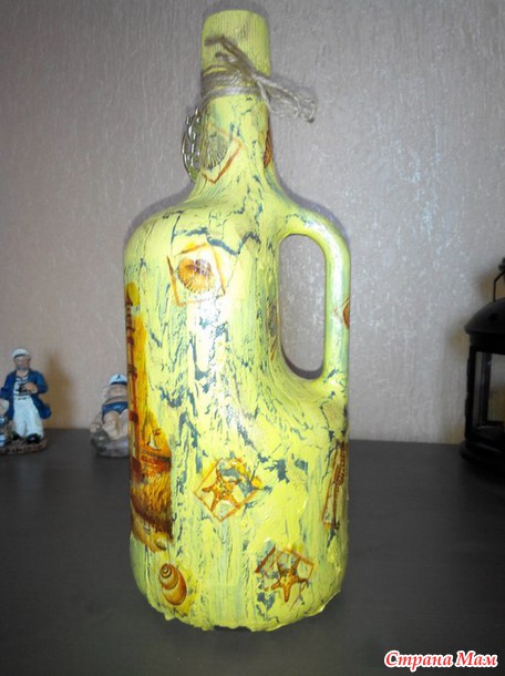 Декупаж бутылки